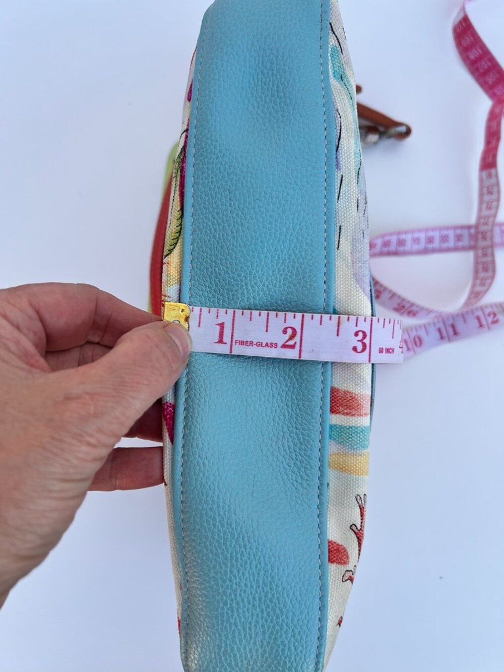 Longchamp Nautical Coastal Marine Coral Print Leather Shoulder Bag - Picture 13 of 13
